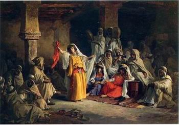 Arab or Arabic people and life. Orientalism oil paintings  374